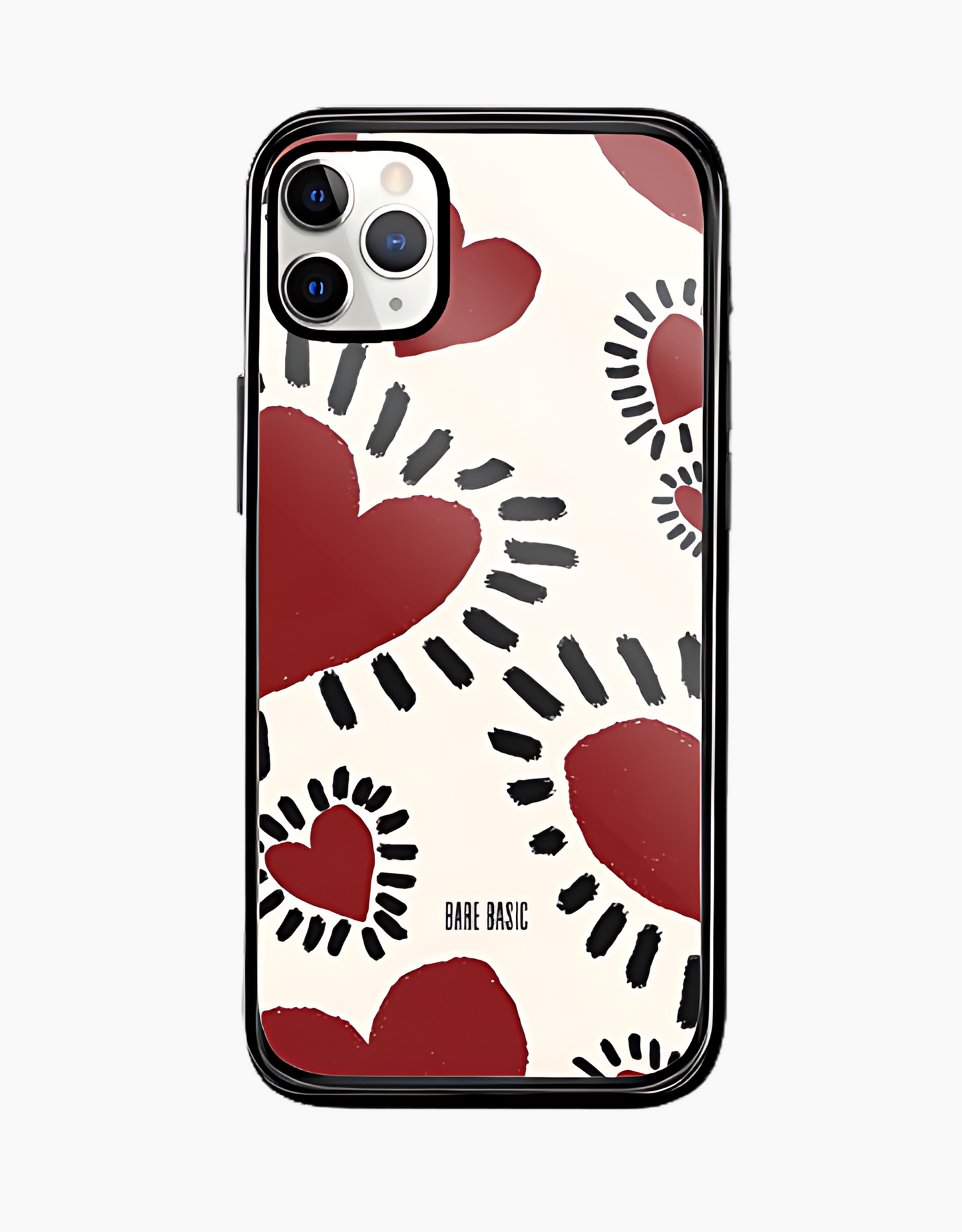 Radiant Hearts Gloss IPhone Glass Case
