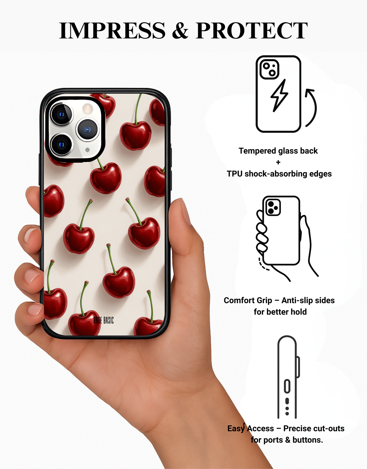 Cherry Pop Gloss IPhone Glass Case