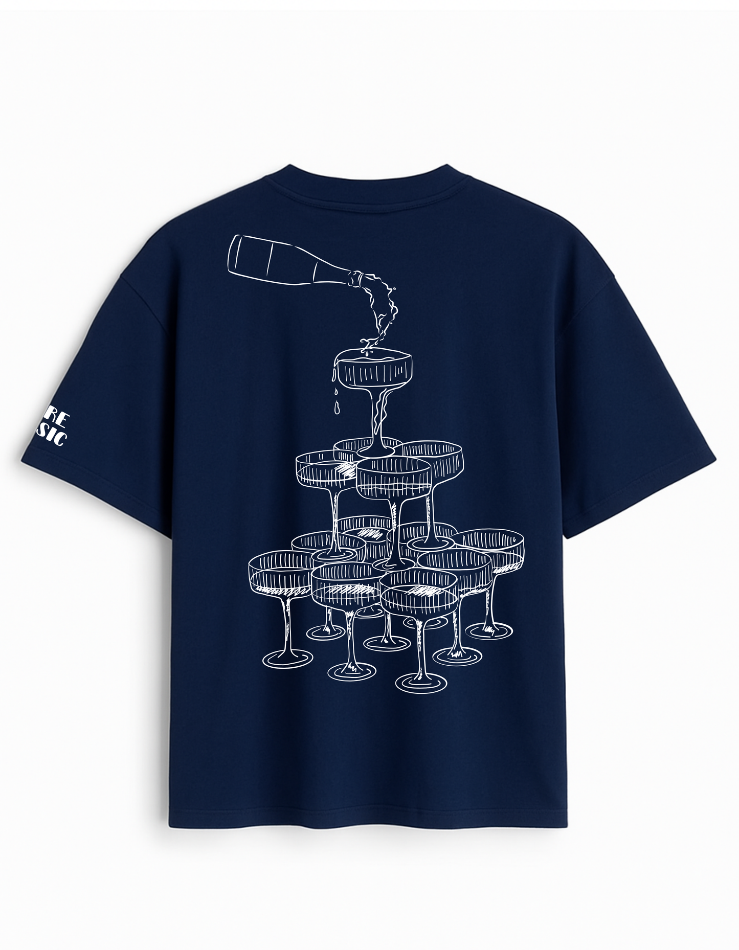 Champagne State of Mind – Oversized Unisex Graphic T-Shirt