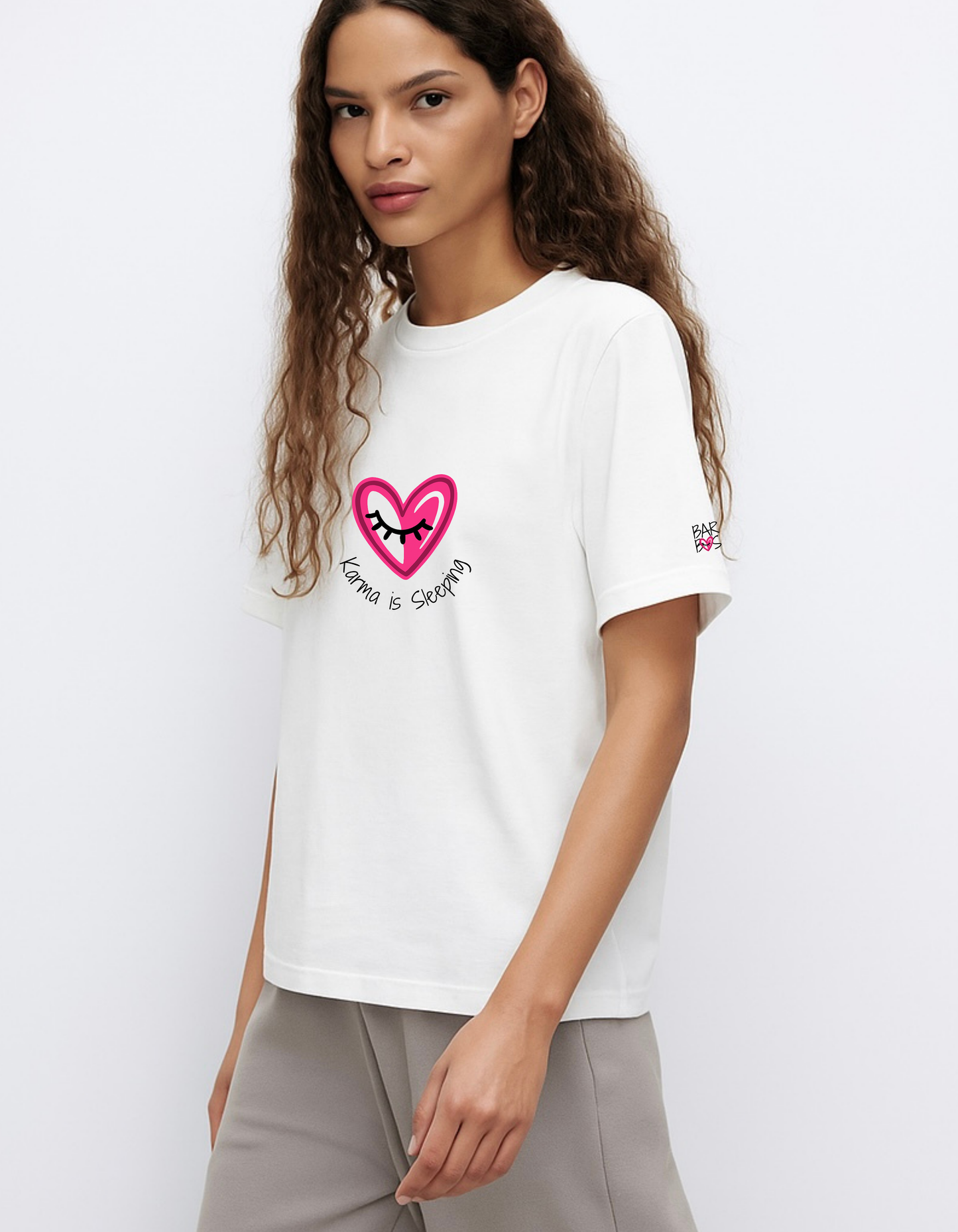 Karma Is Sleeping Graphic T-Shirt – Oversized Fit | Bare Basic