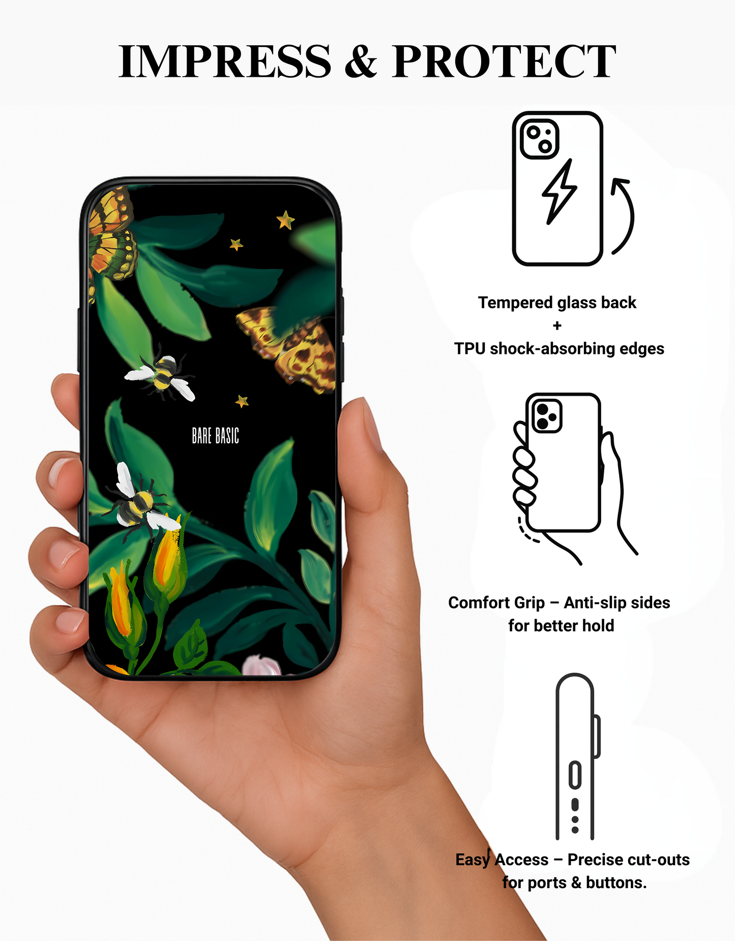 Garden Buzz IPhone Glass Case