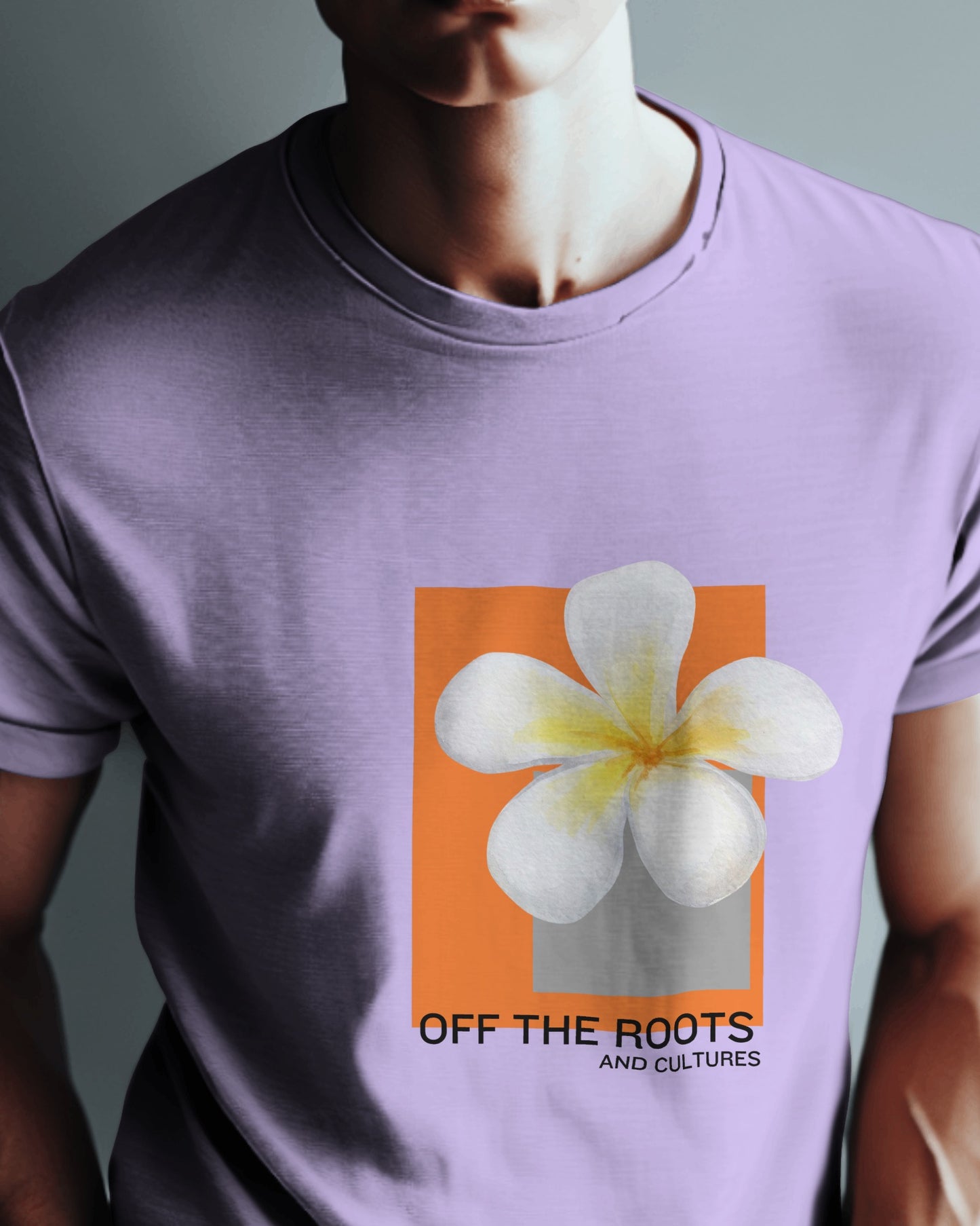 'Off the Roots' Graphic Lavender T-Shirt
