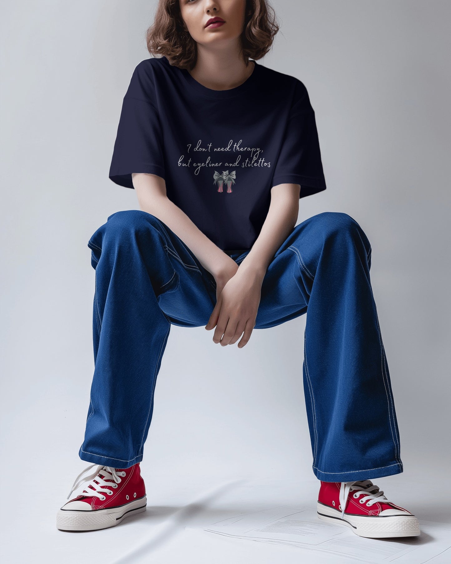 "I Don't Need Therapy Navy Blue Unisex T-shirt"