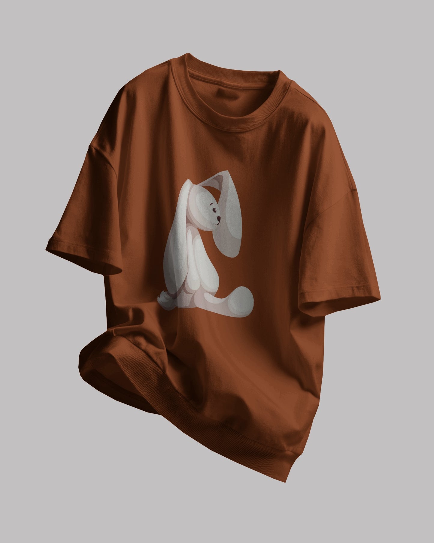 Cute Bunny Copper Cotton T-Shirt