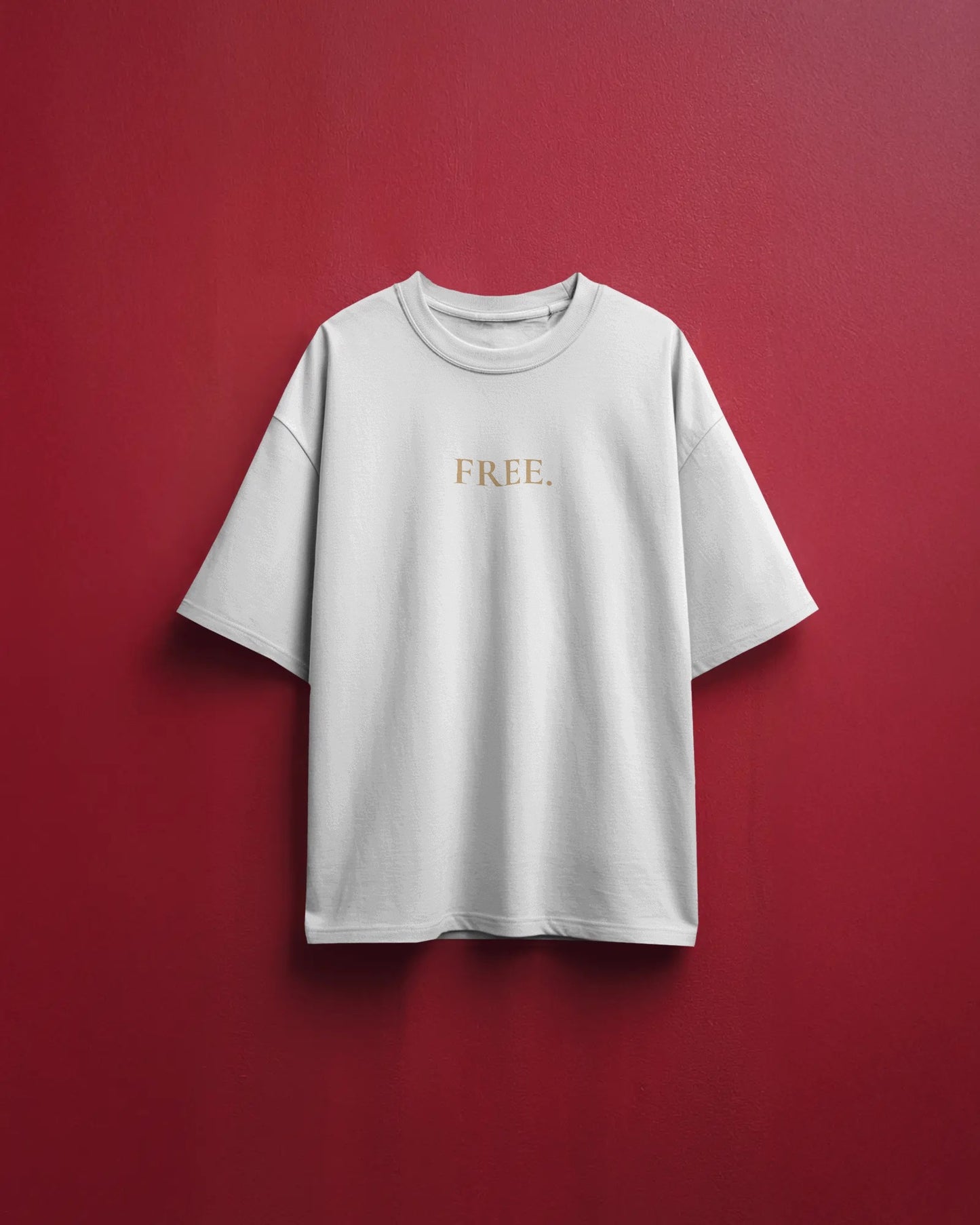 UNCAGED / FREE Dual Print Oversized T-Shirt – White