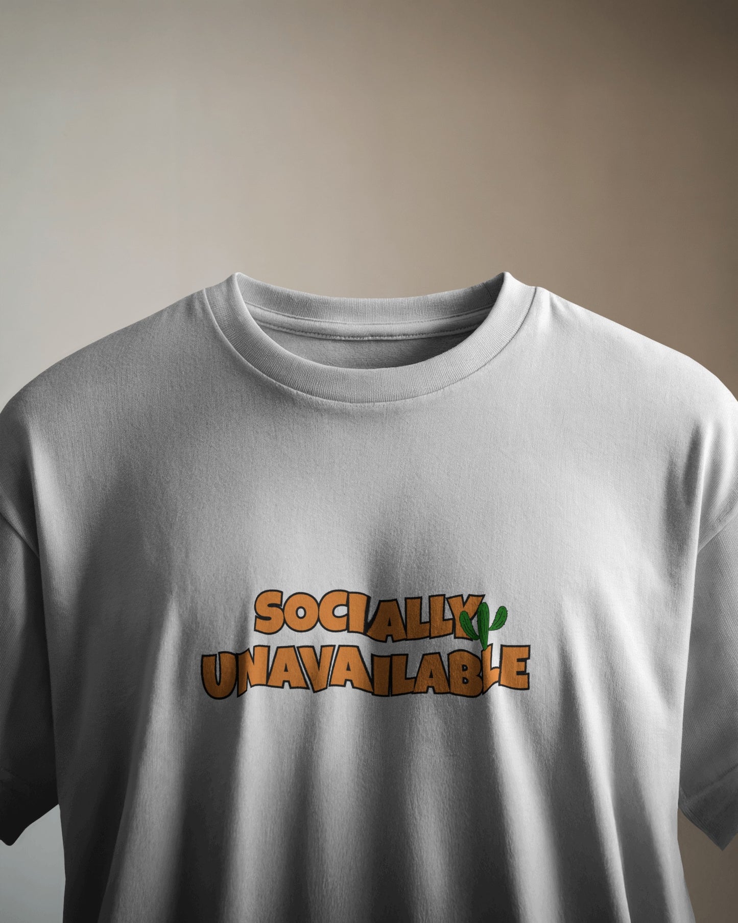 Socially Unavailable – Oversized Graphic Tee