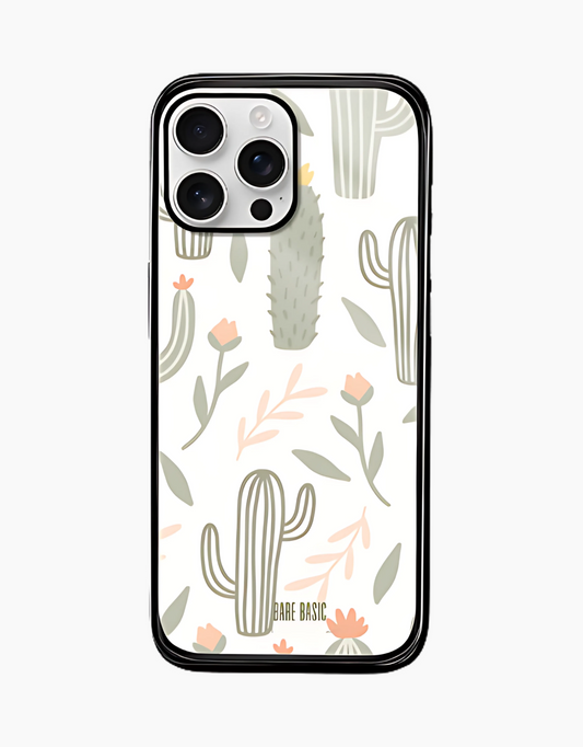 Cactus Bloom IPhone Glass Case