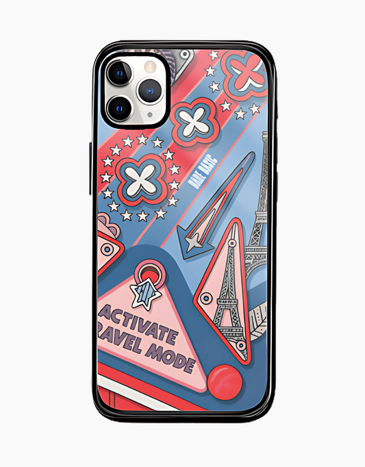 Travel Mode IPhone Glass Case