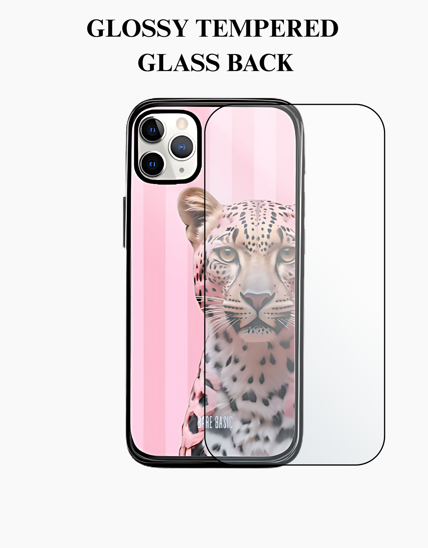 Pink Panther Leopard  IPhone Glass Case