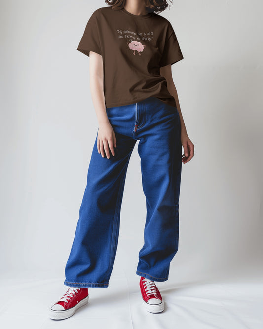 "My Patience Bar Hilarious Brain Graphic Tee"