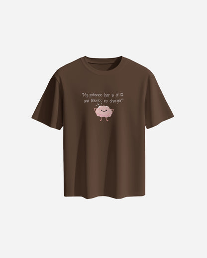 "My Patience Bar Hilarious Brain Graphic Tee"