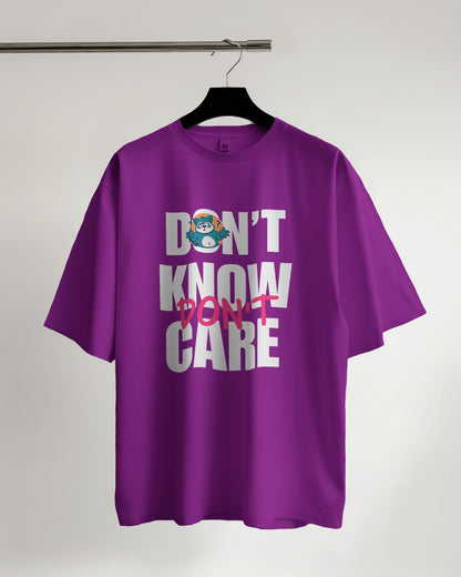 "Don’t Know, Don’t Care" Quirky T-Shirt"